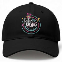 Funny Skeleton Mom Graphic Baseball Cap Good Moms Say Bad Words