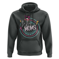 Funny Skeleton Mom Graphic Hoodie Good Moms Say Bad Words