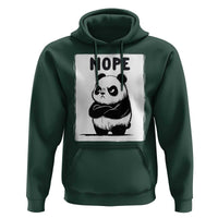 Grumpy Panda Says Nope Hoodie Japanese Aesthetic Panda Bear Graphic