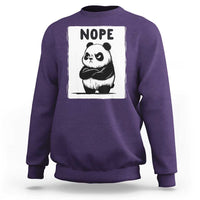 Grumpy Panda Says Nope Sweatshirt Japanese Aesthetic Panda Bear Graphic