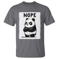Grumpy Panda Says Nope T Shirt Japanese Aesthetic Panda Bear Graphic