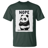 Grumpy Panda Says Nope T Shirt Japanese Aesthetic Panda Bear Graphic