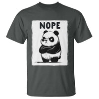 Grumpy Panda Says Nope T Shirt Japanese Aesthetic Panda Bear Graphic