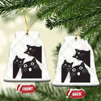 Funny Japanese Black Cat Is Watching You Ceramic Ornament Cat Lover