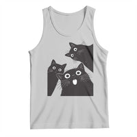Funny Japanese Black Cat Is Watching You Tank Top Cat Lover