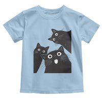 Funny Japanese Black Cat Is Watching You Toddler T Shirt Cat Lover