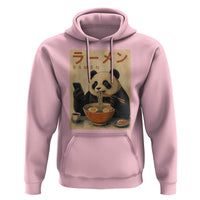 Funny Panda Eating Ramen Scrolling Phone Hoodie Japanese Art Aesthetic