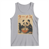 Funny Panda Eating Ramen Scrolling Phone Tank Top Japanese Art Aesthetic