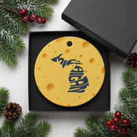 Michigan Lover State Map Pride Souvenir Gift Ceramic Ornament