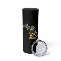 Michigan Lover State Map Pride Souvenir Gift Skinny Tumbler