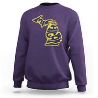 Michigan Lover State Map Pride Souvenir Gift Sweatshirt