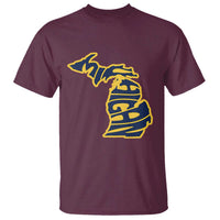 Michigan Lover State Map Pride Souvenir Gift T Shirt