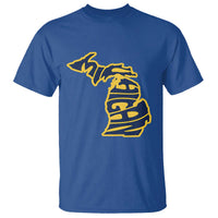 Michigan Lover State Map Pride Souvenir Gift T Shirt