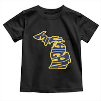 Michigan Lover State Map Pride Souvenir Gift Toddler T Shirt