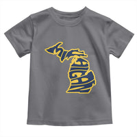 Michigan Lover State Map Pride Souvenir Gift Toddler T Shirt