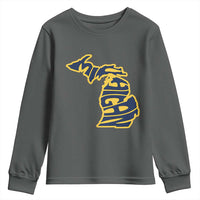 Michigan Lover State Map Pride Souvenir Gift Youth Sweatshirt