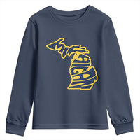 Michigan Lover State Map Pride Souvenir Gift Youth Sweatshirt