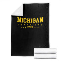 Michigan 2026 Basketball Victory Throw Blanket Champions Pride Fan Gift