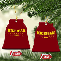 Michigan 2026 Basketball Victory Ceramic Ornament Champions Pride Fan Gift