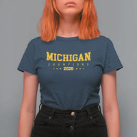 Michigan 2026 Basketball Victory T Shirt For Women Champions Pride Fan Gift