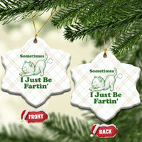 Funny Cat Sometimes I Just Be Fartin Ceramic Ornament Pet Lover