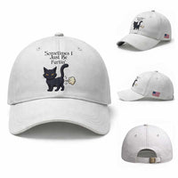 Funny Black Cat Bathroom Humor Baseball Cap Sometimes I Just Be Fartin