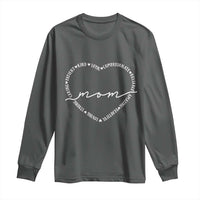 Mothers Day Mom Quotes Long Sleeve Shirt Heart Shape Loving Typography Gift