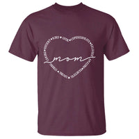 Mothers Day Mom Quotes T Shirt Heart Shape Loving Typography Gift