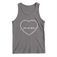Mothers Day Mom Quotes Tank Top Heart Shape Loving Typography Gift