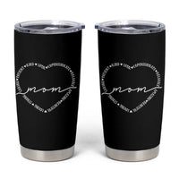 Mothers Day Mom Quotes Tumbler Cup Heart Shape Loving Typography Gift