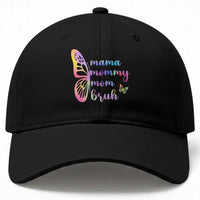 Funny Mom Saying Gift Baseball Cap Mama Mommy Mom Bruh