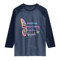 Funny Mom Saying Gift Raglan Shirt Mama Mommy Mom Bruh