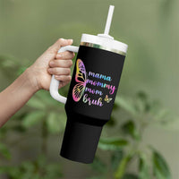 Funny Mom Saying Gift Tumbler With Handle Mama Mommy Mom Bruh