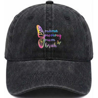 Funny Mom Saying Gift Washed Cotton Baseball Cap Mama Mommy Mom Bruh