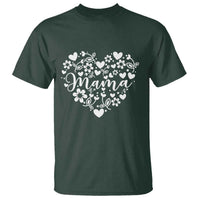 Floral Mama Heart Graphic T Shirt Mothers Day Flower Gift