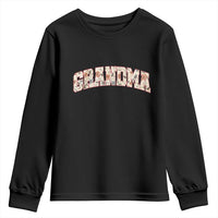 Vintage Floral Grandma Youth Sweatshirt Mothers Day Gift Idea