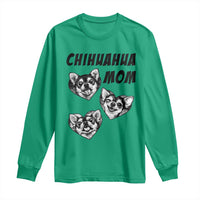 Proud Chihuahua Mom Long Sleeve Shirt Ankle Biter Dog Lover