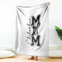 Chihuahua Mom Gift Throw Blanket Mothers Day Dog Lover