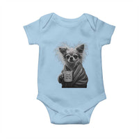 Funny Chihuahua Coffee Lover Baby Onesie Do Not Talk To Me Yet