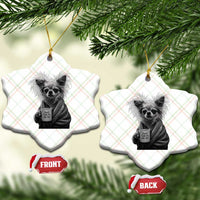 Funny Chihuahua Coffee Lover Ceramic Ornament Do Not Talk To Me Yet
