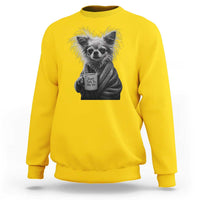 Funny Chihuahua Coffee Lover Sweatshirt Do Not Talk To Me Yet