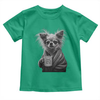 Funny Chihuahua Coffee Lover Toddler T Shirt Do Not Talk To Me Yet