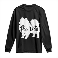 Proud Pomeranian Dad Long Sleeve Shirt Small Breed Dog Owner Gift