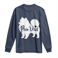 Proud Pomeranian Dad Long Sleeve Shirt Small Breed Dog Owner Gift