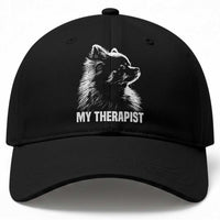 My Therapist Is A Pomeranian Baseball Cap Dog Lover Gift Idea