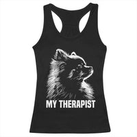 My Therapist Is A Pomeranian Racerback Tank Top Dog Lover Gift Idea
