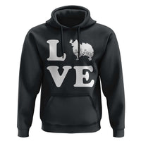 Love Pomeranian Hoodie Cute Pom Dog Lover Gift