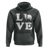 Love Pomeranian Hoodie Cute Pom Dog Lover Gift