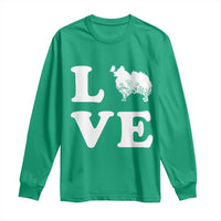 Love Pomeranian Long Sleeve Shirt Cute Pom Dog Lover Gift