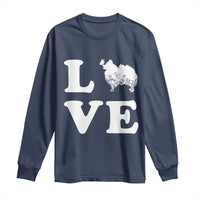 Love Pomeranian Long Sleeve Shirt Cute Pom Dog Lover Gift